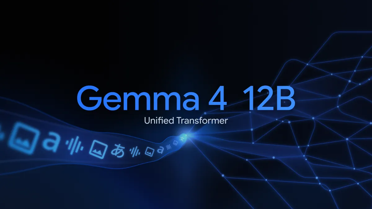 Gemma 4 12B: An Encoder-Free Multimodal Model