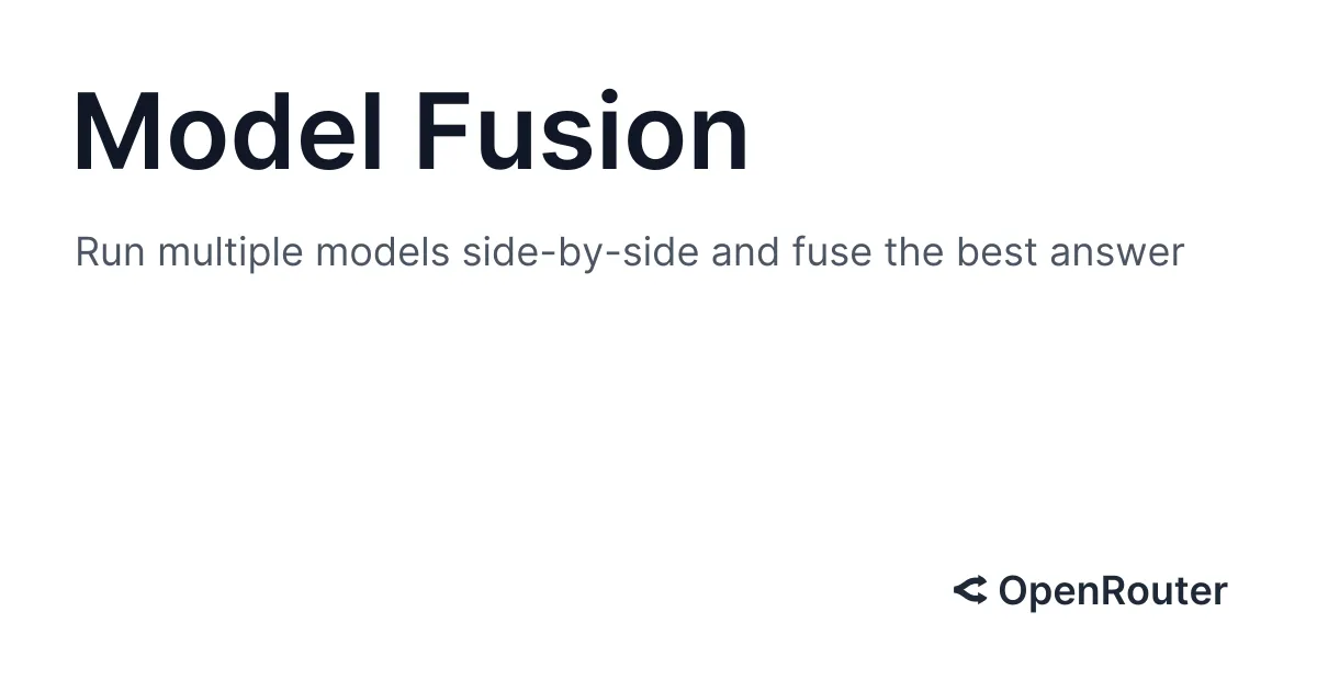 OpenRouter Unveils Fusion, a Compound AI Model